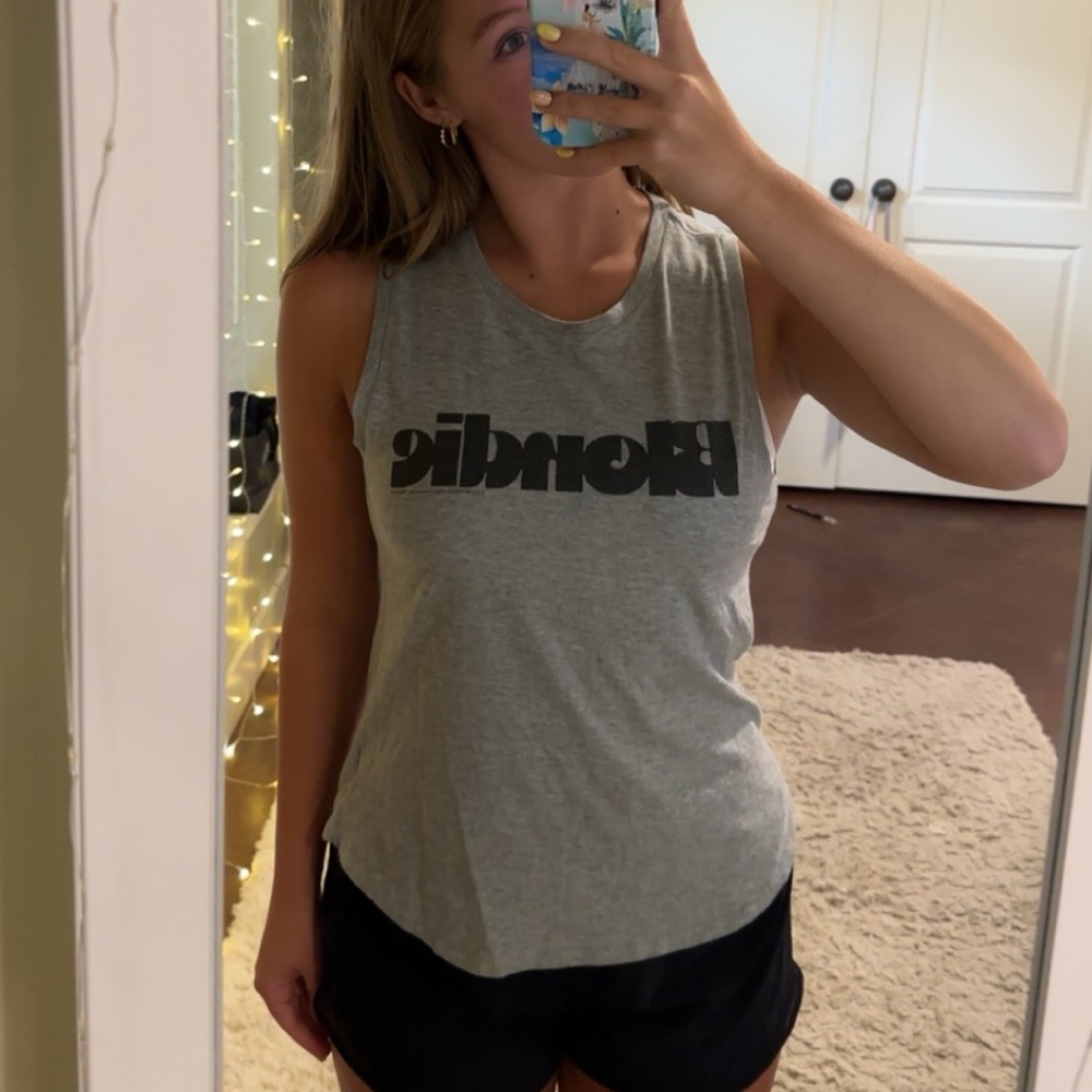 “Blondie” Gray Athletic Tank Top